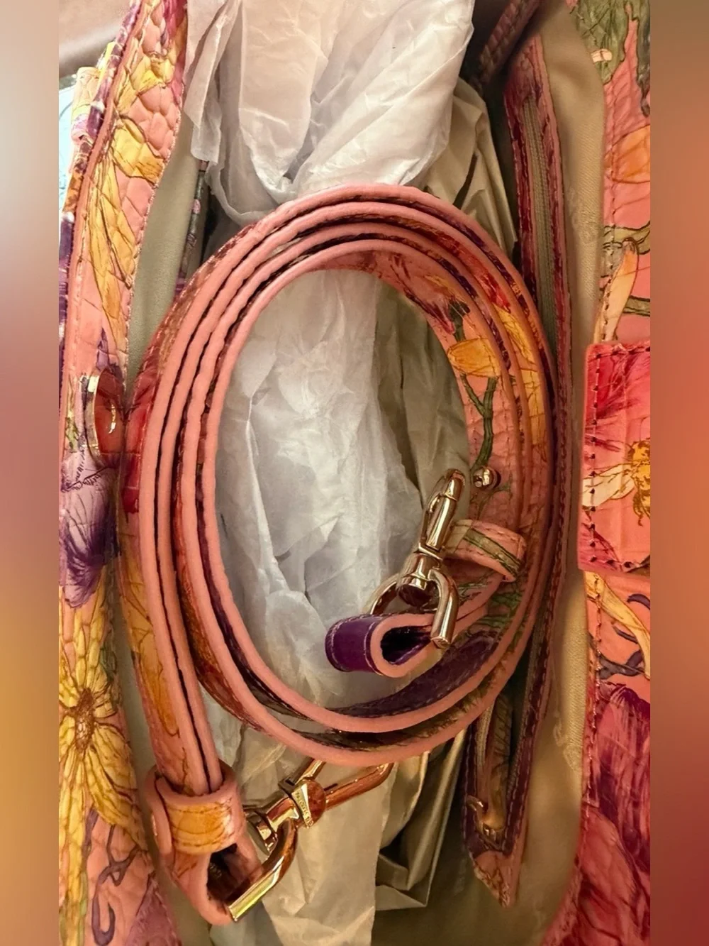 Gorgeous Brahmin Jenny perennial Shoulder Bag NWT flowers Botanical FLoral FIRM